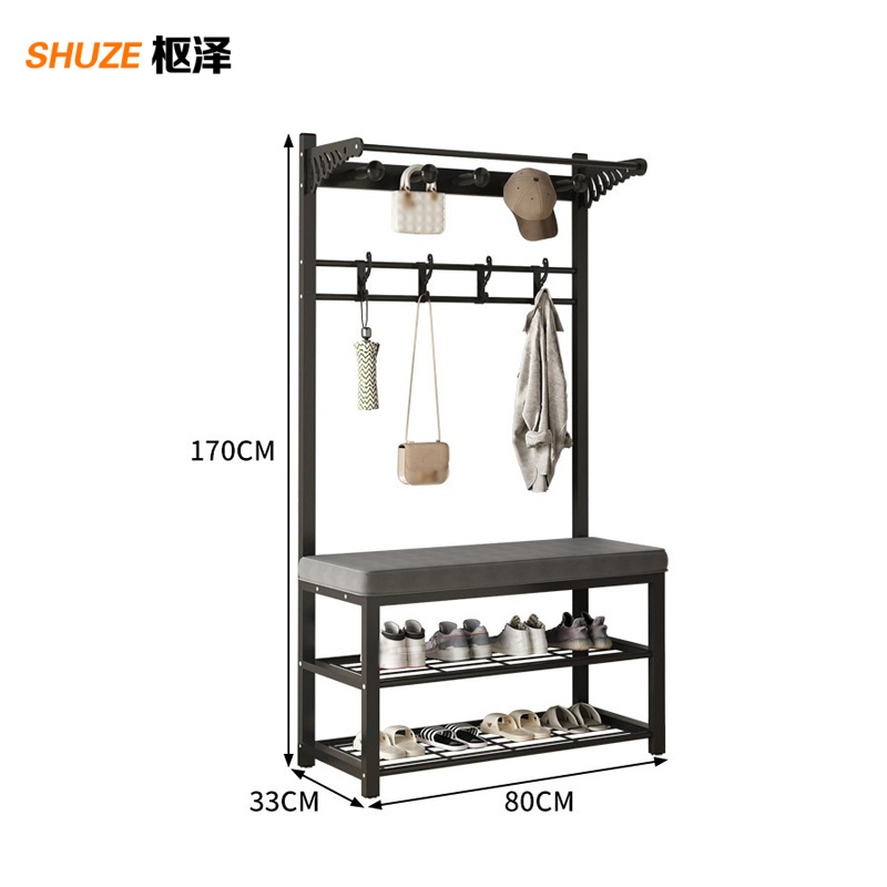 枢泽 挂衣架 换鞋凳 80cm 个