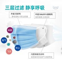 一次性医用外科口罩成人医护级三层防护口鼻罩非独立包装30只[10片/袋*3袋]346