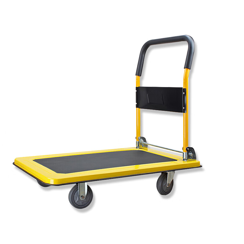 慧采云 折叠平板车小推车手推车拉货车折叠手拉车小拖车塑料搬运拉杆拖车工具车