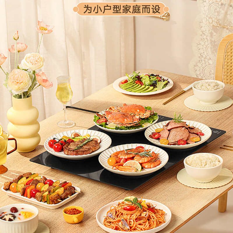 艾青春(AIYOUth)家用多功能饭菜加热超薄热菜垫 BYD-500 黑色