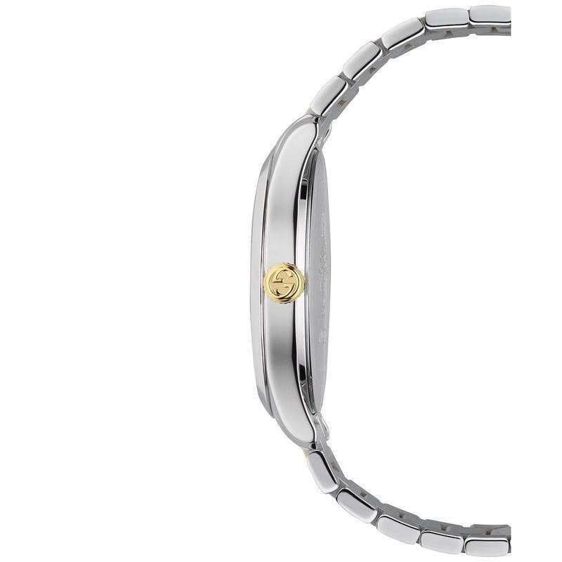 古驰Gucci石英男士双色不锈钢腕表38毫米商务休闲防水潮男手表图片