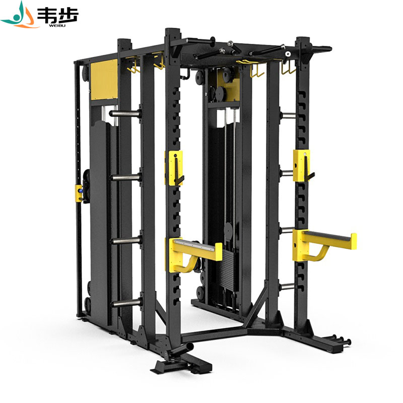 韦步EM1057商用小飞鸟杠铃举重深蹲卧推框架综合力量训练健身器械高清大图