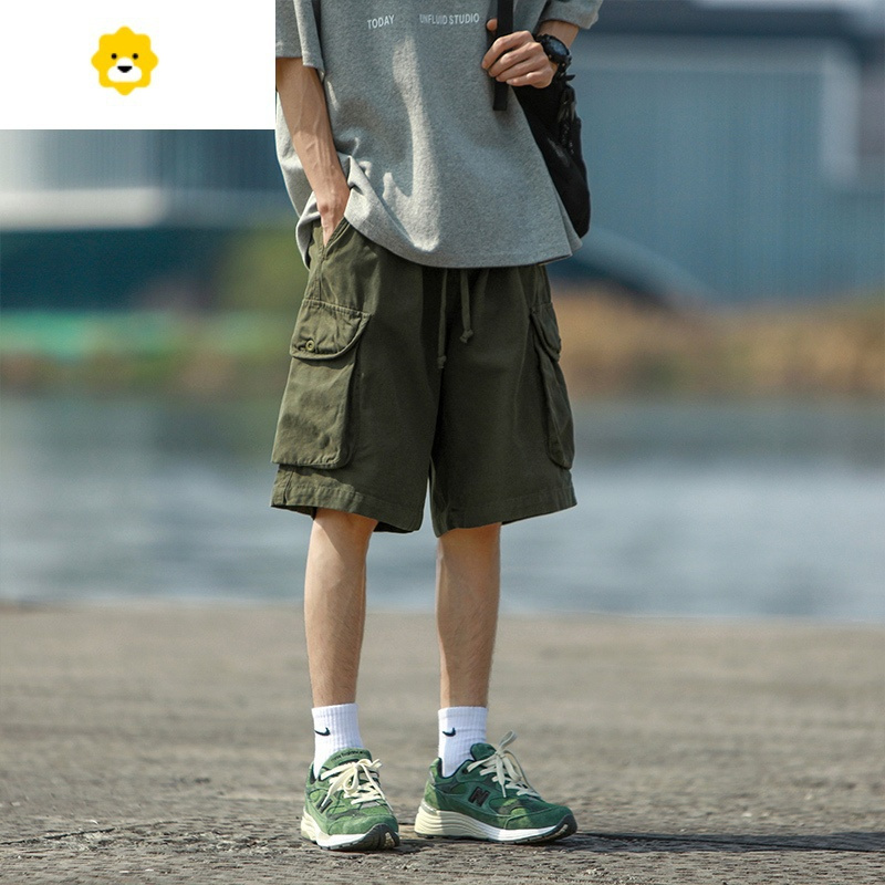 fishbasket日系工装短裤男士季美式潮牌宽松百搭直筒运动休闲学生五分