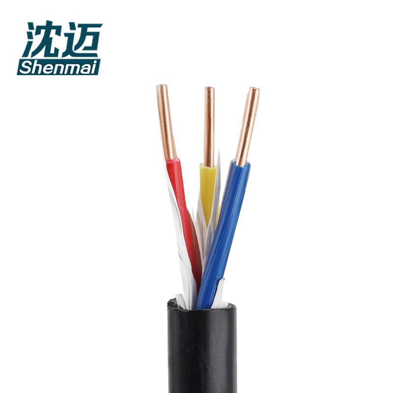 沈迈 铜芯电缆 ZR-KVV-450/750V-3*1.5平方 1米高清大图