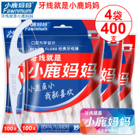 小鹿妈妈(FAWN MUM)经典力学牙线棒4袋400支