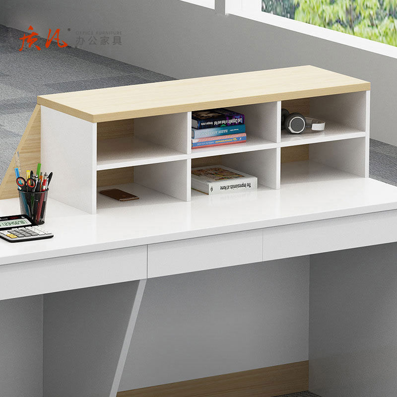 苏宁 质凡 木质简约办公拼色前台接待服务台 2800x600x750/1050mm高清大图