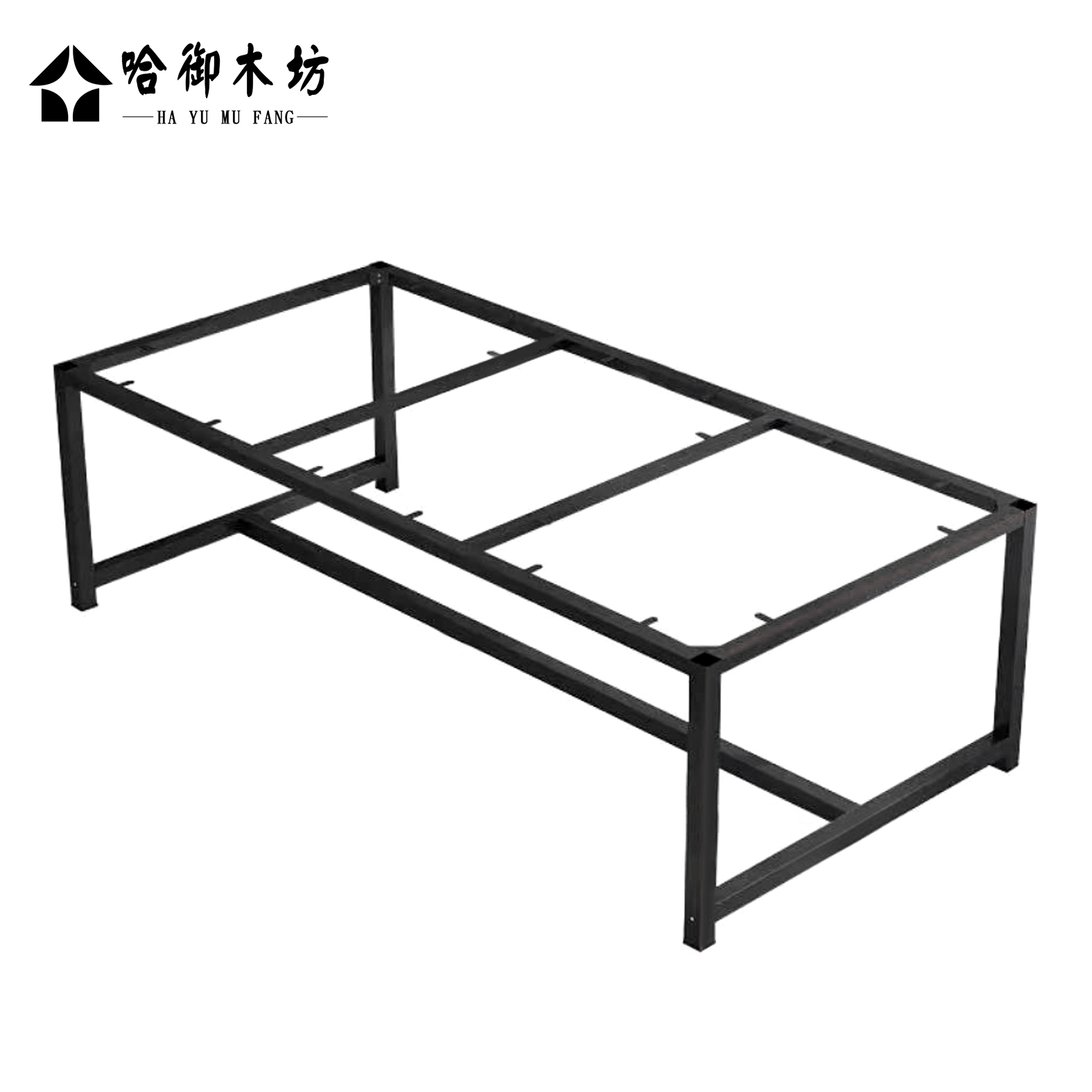 哈御木坊可定制图书室1桌6椅1200*2000*760mm/套高清大图