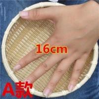 竹编簸箕馒头收纳筐竹制品篮子竹编筐洗菜沥水淘米篮水果篮小箩筐 原竹16高5cm