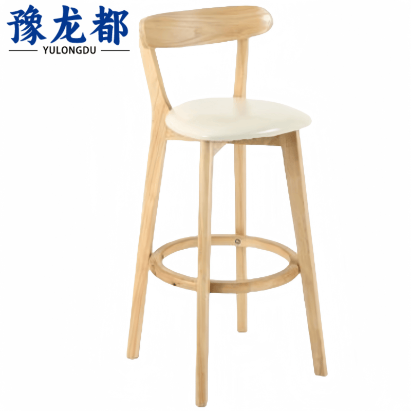 豫龙都高脚椅皮质款把