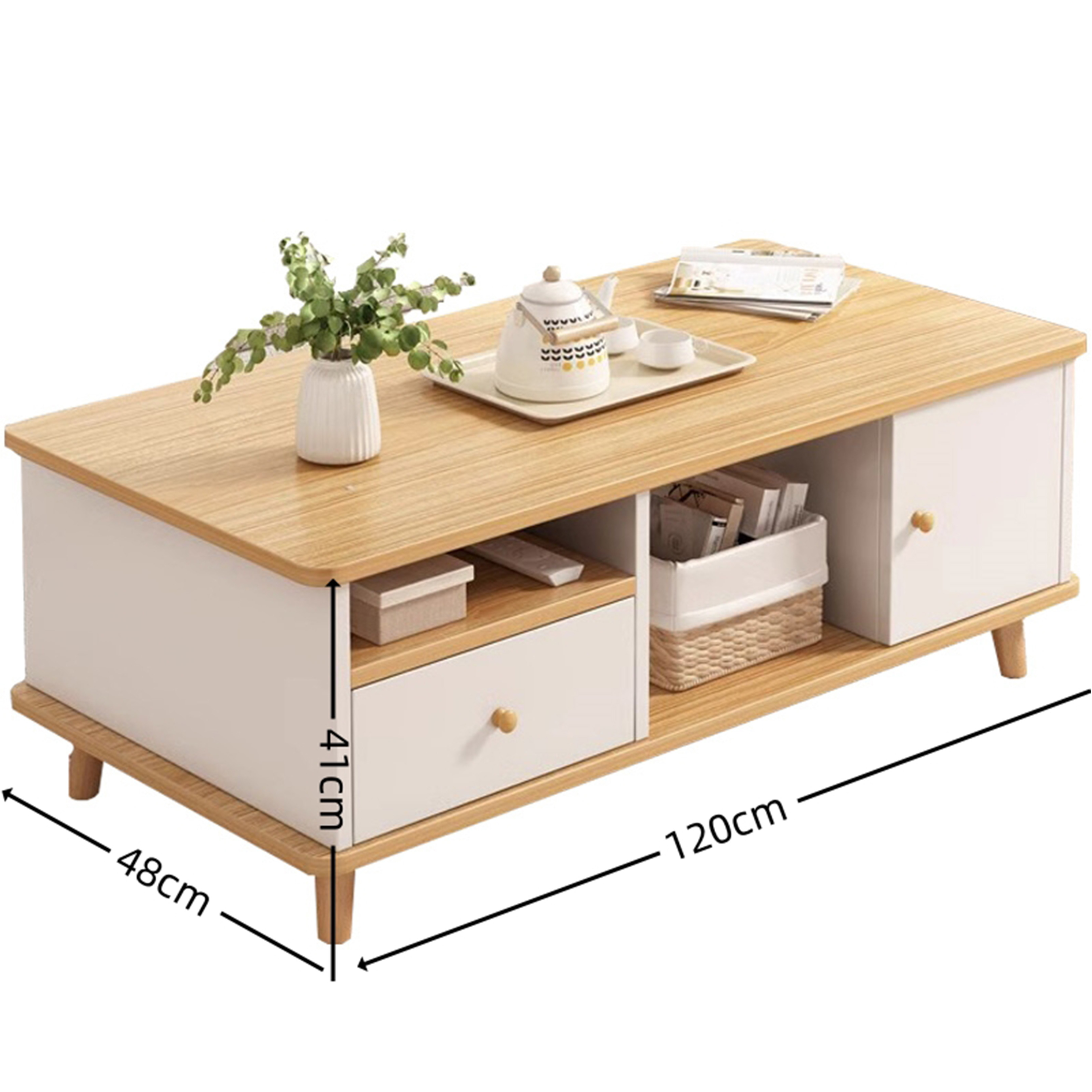 芙首泰木质茶几1200*480*410mm张高清大图