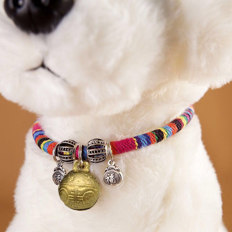 米妮狗铃铛项圈小型犬幼犬项链猫咪饰品脖圈宠物围脖泰迪狗狗颈圈配饰