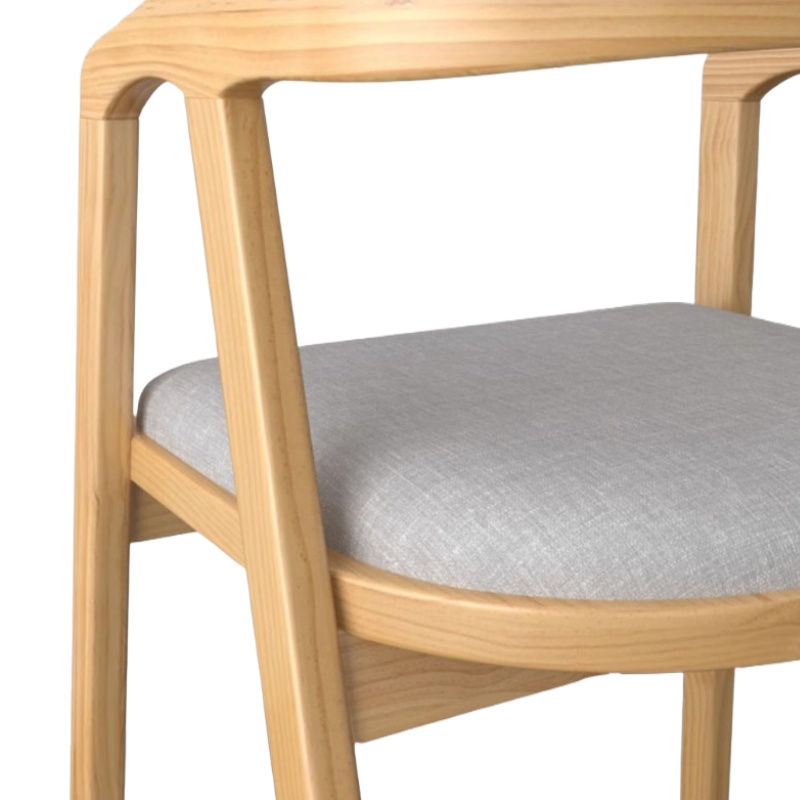 豫龙都靠背餐椅实木把高清大图