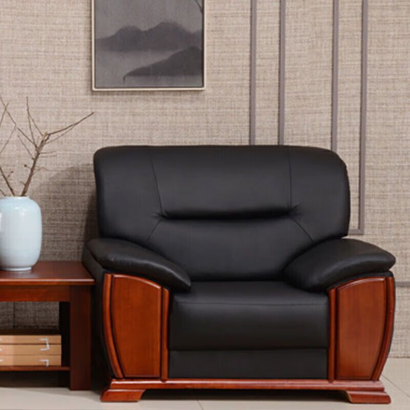 圣斯顿SD-SF10888BK黑色西皮单人位沙发 1080*850*880mm(单位:张)黑色高清大图