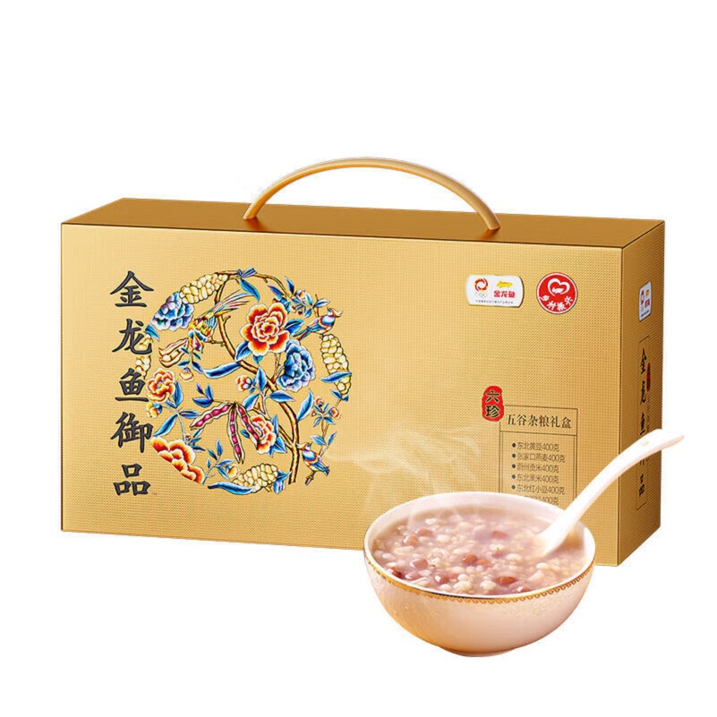 金龙鱼御品六珍五谷杂粮礼盒2.4kg(400g*6)高清大图