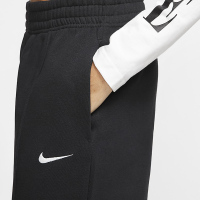 Nike Sportswear刺绣起绒保暖束脚休闲运动卫裤 春季 女款 黑色 BV4090-010