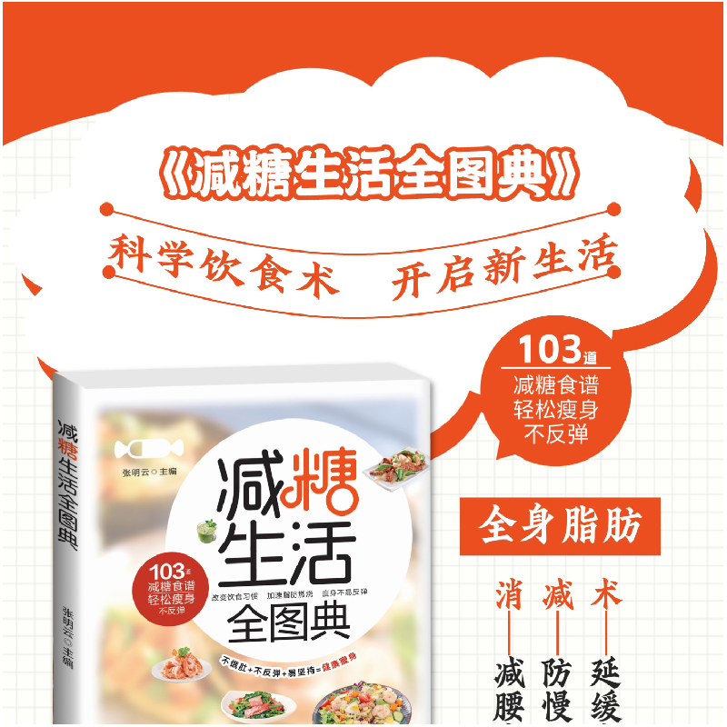 正版新书]减糖生活全图典张明云,主编9787513948166高清大图