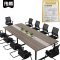 伟樽会议台300*120*75cm+椅子*10套