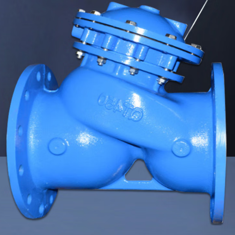 XH隔膜式止回阀水泵控制阀防水锤倒消声缓闭水利控制阀DN65 /批发高清大图