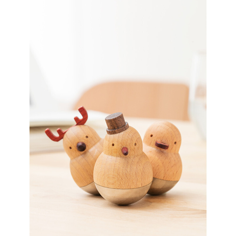 生日家居办公桌面小饰品工艺品不倒翁摆件少女心创意可爱装饰