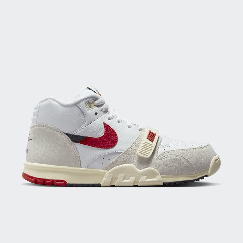 Nike Air Trainer 1 耐磨透气 中帮 训练鞋 男款 白红黑 DZ2547-100