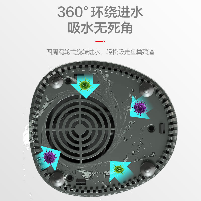 鱼缸换水水泵家用潜水泵底吸循环泵水泵小型超鱼池水泵高清大图