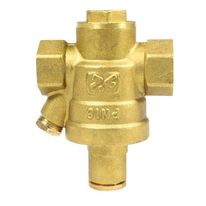 信业通用阀门黄铜活塞式减压阀可接压力表