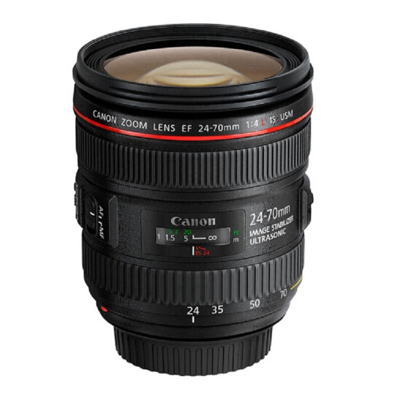 佳能(Canon) EF 24-70mm f/4L IS USM 标准变焦 红圈镜头 (拆机版 白盒)