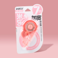 宝克（BAOKE）KF3037 米乐系列加宽修正带 PET透明膜袋 柔韧带芯不易断带 12m 1支/卡 2卡 粉色2支