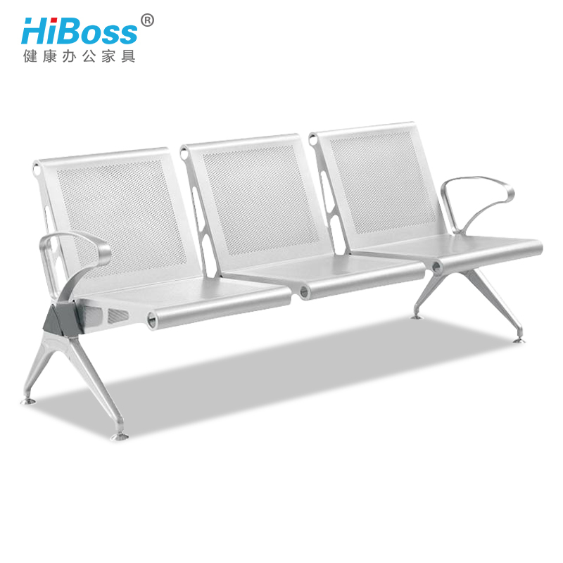 HiBoss排椅三人位公共椅机场椅3人位候车椅银行等候椅候诊车站椅