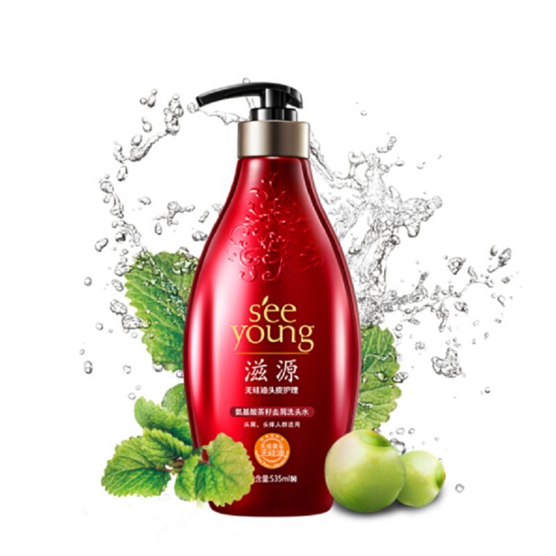 滋源(seeyoung)氨基酸茶籽去屑洗发水535ml