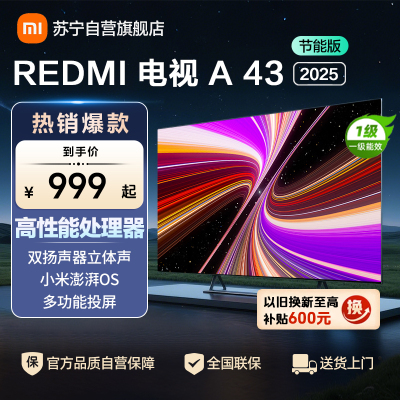 小米电视REDMI A43 2025节能版-L43RA-RAE