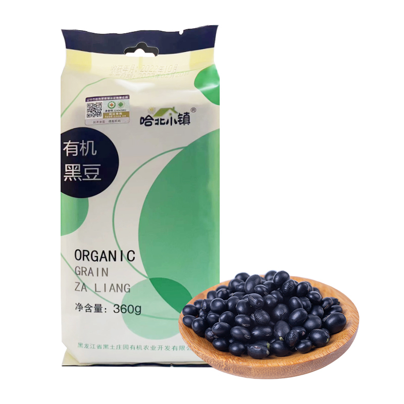 哈北小镇有机黑豆360g