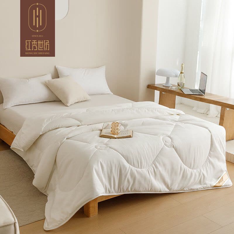 红秀世纺 HXGDB018 冬被200*230cm 全棉 被子 1.00 件/条 (计价单位:条) 白色图片