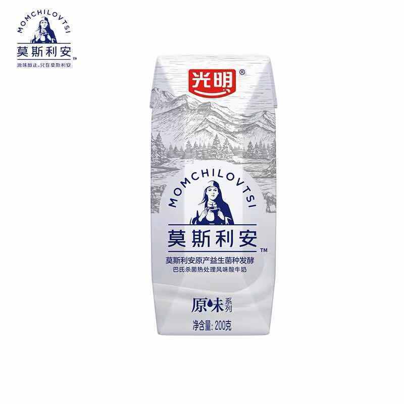 光明莫斯利安原味酸奶 礼盒装200g*12盒图片
