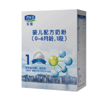 君乐宝(JUNLEBAO)乐铂婴儿配方奶粉1段(0-6个月适用)盒装400g