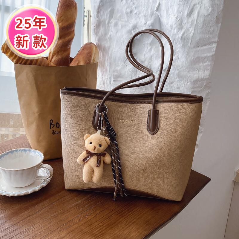 新款女式大容量单肩包 托特包高清大图