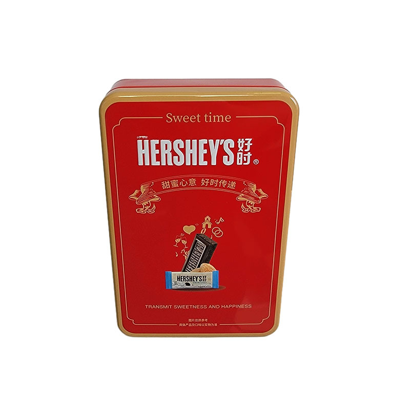 Hershey's好时巧克力排块铁盒礼盒装6-18颗结婚喜糖情人节日礼物 红色方盒 红色大号礼袋（18颗专用）