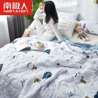 南极人夏凉被双人空调被水洗棉被子学生单人夏季宿舍春秋被薄夏被_2_508 80x100CM【午休被】 熊出没-蓝（）A