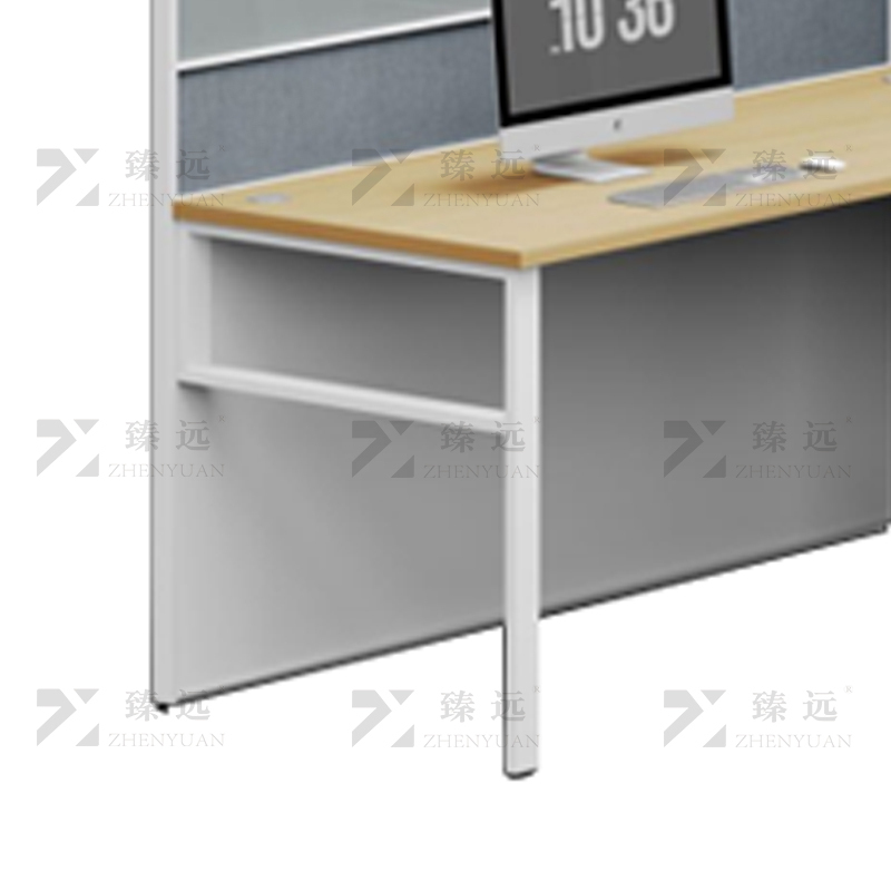 臻远 ZYGW-124屏风工作卡位职员桌办公桌 U型双人位