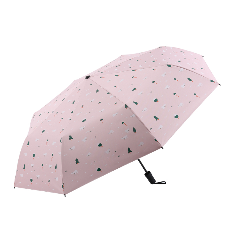 美度 MAYDU三折防晒遮阳伞防紫外线女生太阳伞创意折叠晴雨伞 M3360