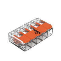 WAGO万可 接线端子电线接头 五孔连接器 适用软硬导线 10只装221-415