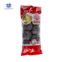 悦巢 锈钢金属钢丝球清洁球清洁刷锅洗碗刷厨房洗碗刮钢丝球2包16只 360117