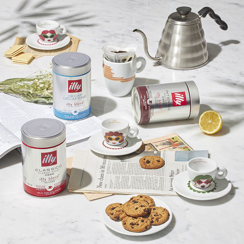 illy意利进口意式拼配深度烘焙黑咖啡粉250g适用摩卡壶高清大图