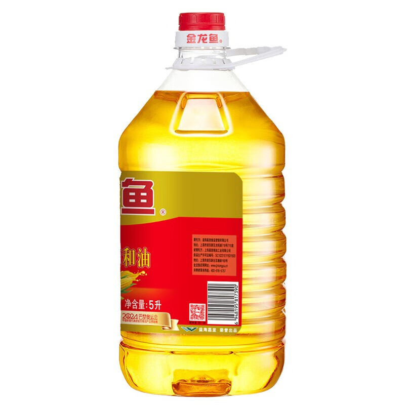 金龙鱼三合一食用植物调和油5L + 金龙鱼大米 御品东北大米5kg*2高清大图