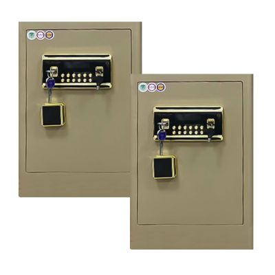 榭邦 品质保险柜3环保喷粉智能锁具加粗锁栓保险柜(300W380W600H) 卡其色 卡其色