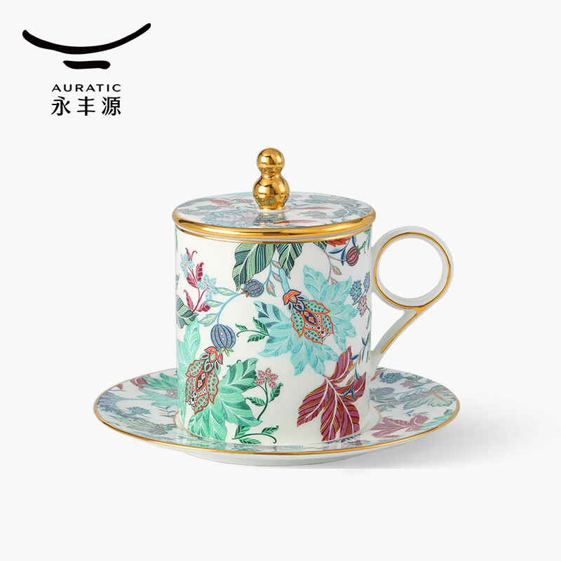 永丰源幸福满园-3件套盖杯(白/无底花纸)