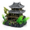 假山房子 鱼缸水族箱造景装饰仿古破旧房屋凉亭中国景瓦片房