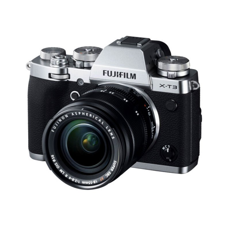 富士(FUJIFILM)X-T3/XT3 XF18-55 微单 银色机身 照相机 2610万像素 翻折触摸屏 4K