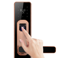 美的(Midea)智能指纹锁MOLK-LA015 APP电子锁 家用指纹锁 密码锁 语音报警 防盗门(左开门)