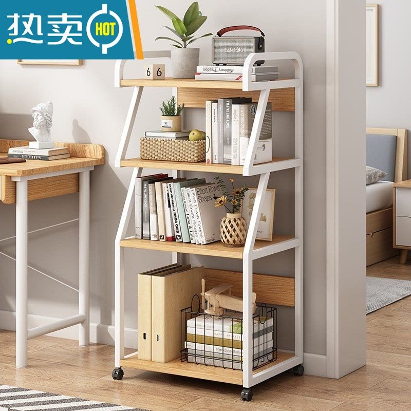 敬平台式电脑主机架子置物架可移动落地多层一体式机箱打印机收纳架桌图片